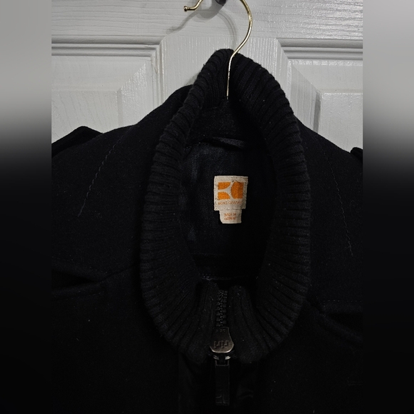 Hugo Boss Coxtan Virgin Wool Blend Coat with Bib - Picture 4 of 11